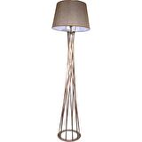 Mylights Bronz Eskitme Boyalı Lambader Köşe Lambası