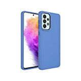 Teleplus Samsung Galaxy A33 5g Kılıf Luna Buton Tuşlu Soft Silikon Lavanta Grisi