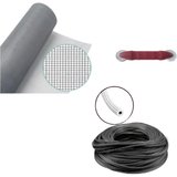 Netpen 3'Lü Sineklik Seti 1000X80 Cm Tül, 28 Mt. Siyah Conta, Fitil Çekme Aparatı