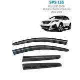 Peugeot 3008 Mugen Cam Rüzgarlığı 2016-2019 arası 4'lü Sunplex