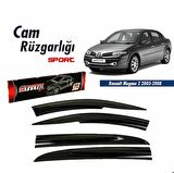 Renault Megane 2 sedan Mugen Cam Rüzgarlığı 2003-2008 arası 4'lü Sunplex