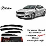 Fiat Egea Mugen Cam Rüzgarlığı 2016 sonrası 4'lü Sunplex