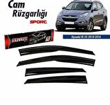 Hyundai ix35 Mugen Cam Rüzgarlığı 2010 sonrası 4'lü Sunplex