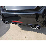Çmk Honda Civic Fc5 2016-2020 Difüzör Kare Egzoz Piano Black