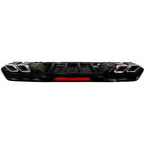 Çmk Honda Civic Fc5 2016-2020 Difüzör Kare Egzoz Piano Black