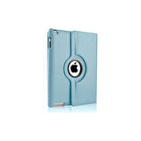 Teleplus iPad Mini 1 Kılıf Kapaklı Standlı 360 Dönerli Standlı Kapak Dn1 Mavi
