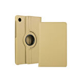 Teleplus Lenovo M10 TB-X306F Gen.2 Kılıf Kapaklı Standlı 360 Dönerli Standlı Kapak Dn2 Gold