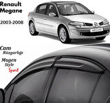 Renault Megane 2 Sedan Uyumlu Cam Rüzgarlığı 2003-2008 arası uyumlu Mugen