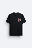 Ronaldinho  Özel Tasarım Baskılı Siyah Tişört T-shirt