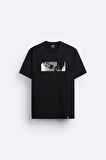 Attack On Titan Levi Ackermann  Özel Tasarım Baskılı Siyah Tişört T-shirt