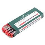 Faber-Castell 1425 İğne Uçlu Tükenmez Kalem 10'lu Paket Renk - Kırmızı