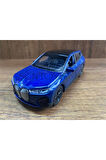 Die Cast Bmw İX Metal Oyuncak Araba Jip 12 Cm Model Araç Bmw İX Xdrive50 Diecast Araba Bmw ix Mavi