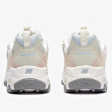 Skechers D'Lites Sandy Beaches Memory Foam Leather Womens Hafızalı Taban Hakiki Deri Kadın Günlük Spor Ayakkabı Krem 