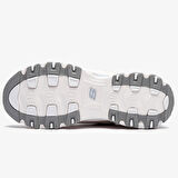 Skechers D'Lites Sandy Beaches Memory Foam Leather Womens Hafızalı Taban Hakiki Deri Kadın Günlük Spor Ayakkabı Krem 