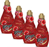 Bingo Konsantre Yumuşatıcı 1440 ml Aşkla Gül 4'lü Ekonomi Paketi