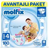 Molfix 4 Numara Maxi 180'li Bel Bantlı Bez