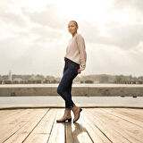 Solly ES140 Vizon Hakiki Deri Kadın Bot