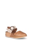 Solly Well Foot 26064 Bej-Taba Hakiki Deri Kadın Sandalet