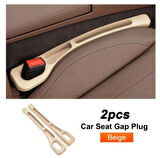 2 Adet Krem Renk Araba Koltuk Arası Düzenleyici 7-40cm Ebatlarında Uyumlu