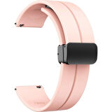 Teleplus Fossil Gen 5 FTW4024 44MM  Kordon Mıknatıslı Silikon 20MM KRD84