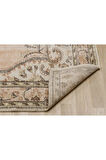 Bej Modern Vintage Eskitme Halı 159x263