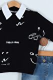 Erkek Çocuk Gömlek Görünümlü Today Good Sweat ve Kot Pantolon 2'li Takım