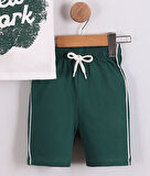 Erkek Çocuk Elmalı New York Baskılı Tişört Şort 2'li Takım