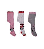 MINNIE MOUSE Disney Lisanslı Kız Bebek Külotlu Çorap Üçlü Set 0444