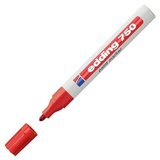 Edding 750 Markör Boya Dekor Kalemi 2-4 Mm Kırmızı Yuvarlak Uçlu (10 Lu Kutu)