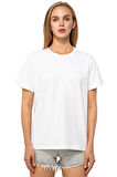 Comencero Women Beyaz For Life Basic T-Shirt