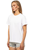 Comencero Women Beyaz For Life Basic T-Shirt
