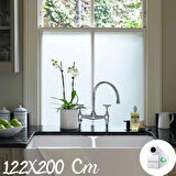 122 Cm x 2 Metre Cam Kumlama, Ofis, Duşakabin ve Balkon Camı Buzlu Kaplama Folyosu