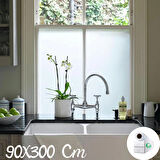 90 Cm x 3 Metre Cam Kumlama, Ofis, Duşakabin ve Balkon Camı Buzlu Kaplama Folyosu