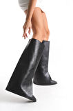 Kadın Sivri Burun Topuklu Günlük Çizme & Bot Spigo Siyah