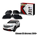 Citroen C5 Aircross Havuzlu 3D Paspas Niken Siyah 2019+ sonrası uyumlu