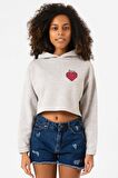 One Piece Anime Ope Ope Devil Fruit Grimelanj Kadın Crop Kapşonlu