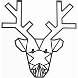 Reindeer Metal Lazer Kesim Tablo 7127