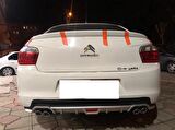 Citroen C elysee uyumlu arka tampon altı difüzör Siyah 2012 sonrası