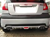 Hyundai Getz uyumlu arka tampon altı difüzör Siyah tüm modeller