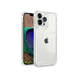 Teleplus iPhone 12 Pro Kılıf Sert Pc Darbeye Dayanıklı Kristal Alp Kapak