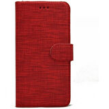 Teleplus Samsung Galaxy A54  Kılıf Holster Canvas Kartlıklı Fabric Cüzdan