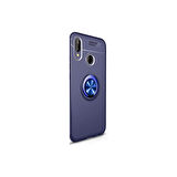 Teleplus Huawei P Smart 2019 Kılıf Ravel Yüzüklü Mıknatıslı Silikon Lacivert