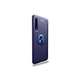 Teleplus Huawei P Smart Pro 2019 Kılıf Ravel Silikon Yüzüklü Mıknatıslı Lacivert
