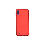 Teleplus Samsung Galaxy M10 Kılıf Premier Silikon Esnek Arka Koruma Kırmızı