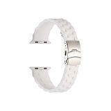 Teleplus Watch 6 44 mm Kordon Mat Silikon Ayarlanabilir KRD72 Beyaz