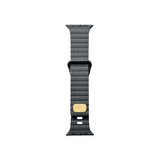 Teleplus Watch 6 40 mm Kordon Silikon Metal Tokalı Ayarlanabilir KRD73 Gri