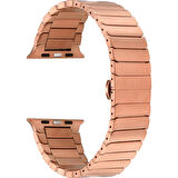 Teleplus Watch 4 5 42MM Kordon Alüminyum Alaşım Çizgi Desenli KRD79 Bronz