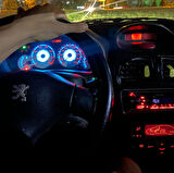 Peugeot 206 Işıklı Gösterge Paneli Hayalet Ekran Full Ledli