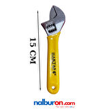 Haktaş Ayarlanabilir Kurbağaçık Mini Sarı Kurbağaçık 6" 150mm İngiliz Anahtarı Sarı