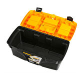 Mano Kilitli  Plastik Takım Çanta Siyah 21"